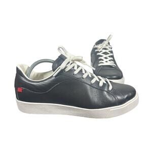 Marc Joseph New York Black Leather Lace-Up Sneakers Women’s SZ 9 Comfort Casual